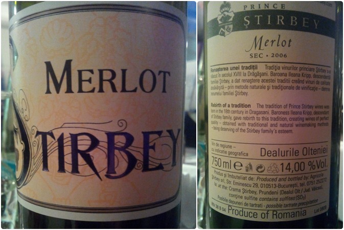 Stirbey Merlot Sec 2006
